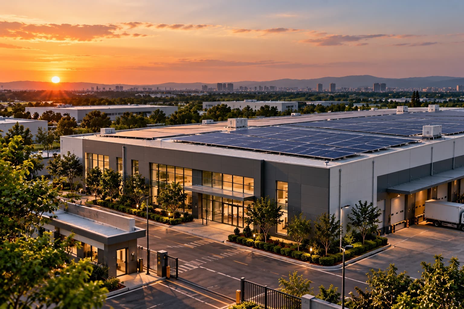 850 kWp Green Factory LEED Certified Solar Roof